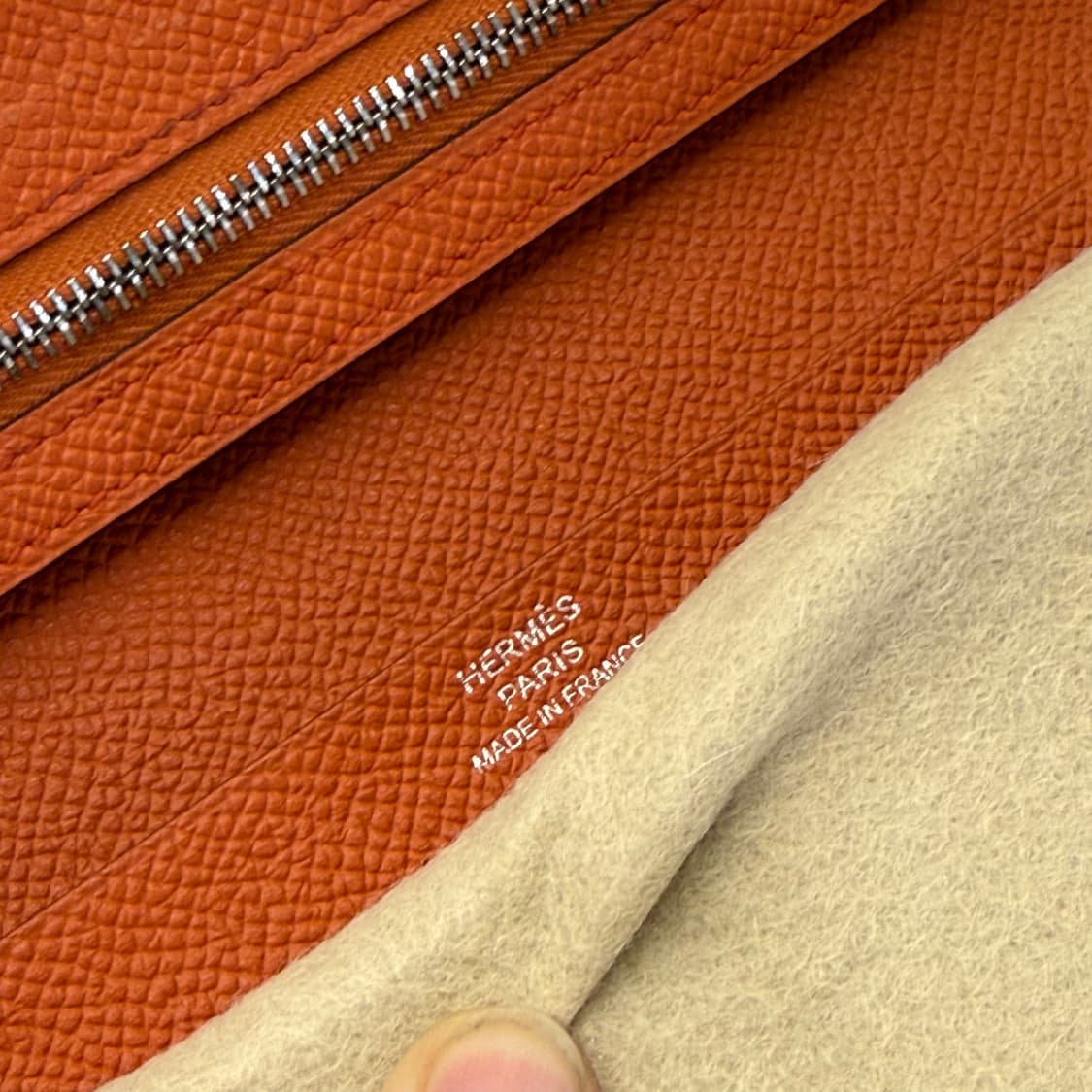 [스페셜오더] 에르메스 베안 은장 장지갑  상품이미지5