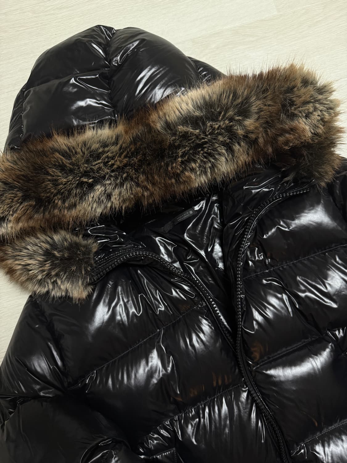 자라 유광 퍼 패딩 S 상품이미지2