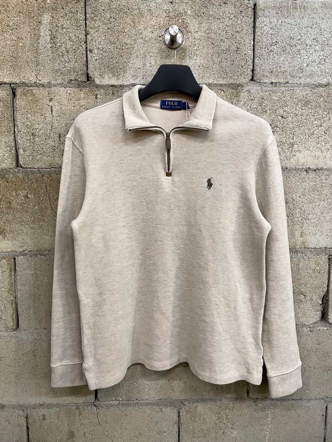 폴로 랄프로렌 아이보리 반집업 니트 상품이미지1