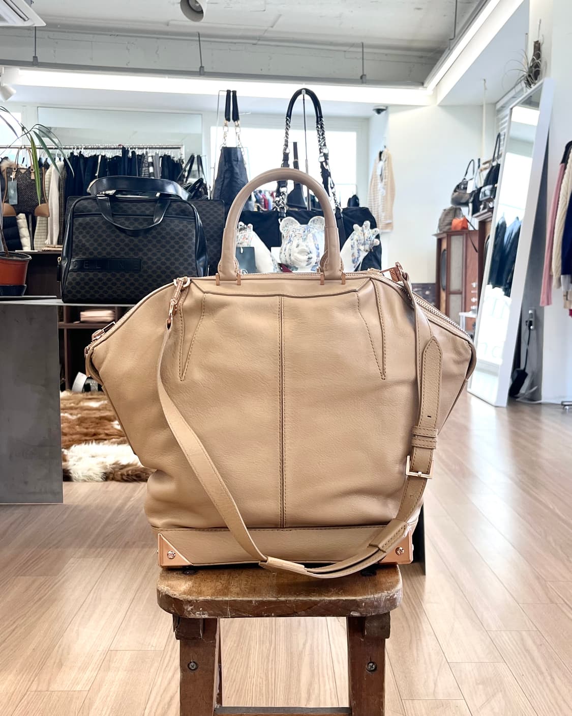 알렉산더 왕 베이지 레더 사첼 에밀백 상품이미지1