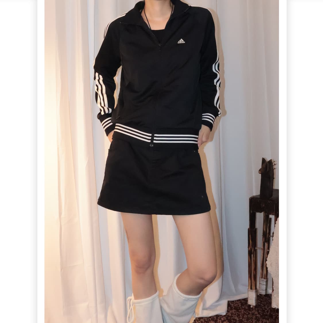 Adidas Black and White Short 상품이미지2