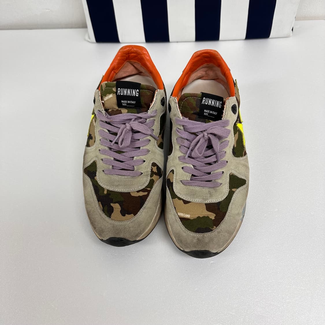 골든구스 러닝 카모 스니커즈 형광 스타 빈티지 41사이즈 상품이미지3
