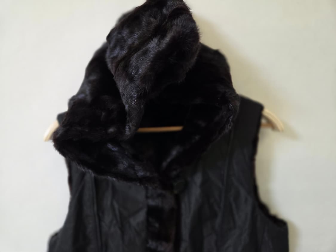 밍크 양면 조끼 후드 상품이미지6