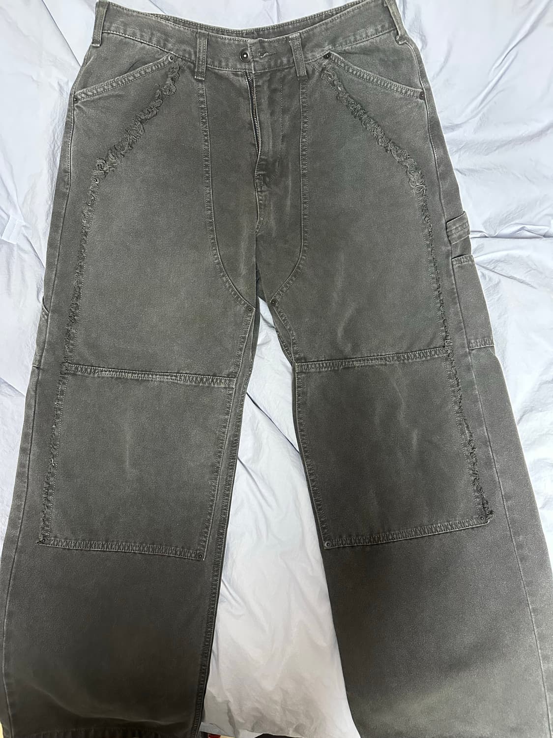 해칭룸 VTG Double knee Pants Khaki 상품이미지3