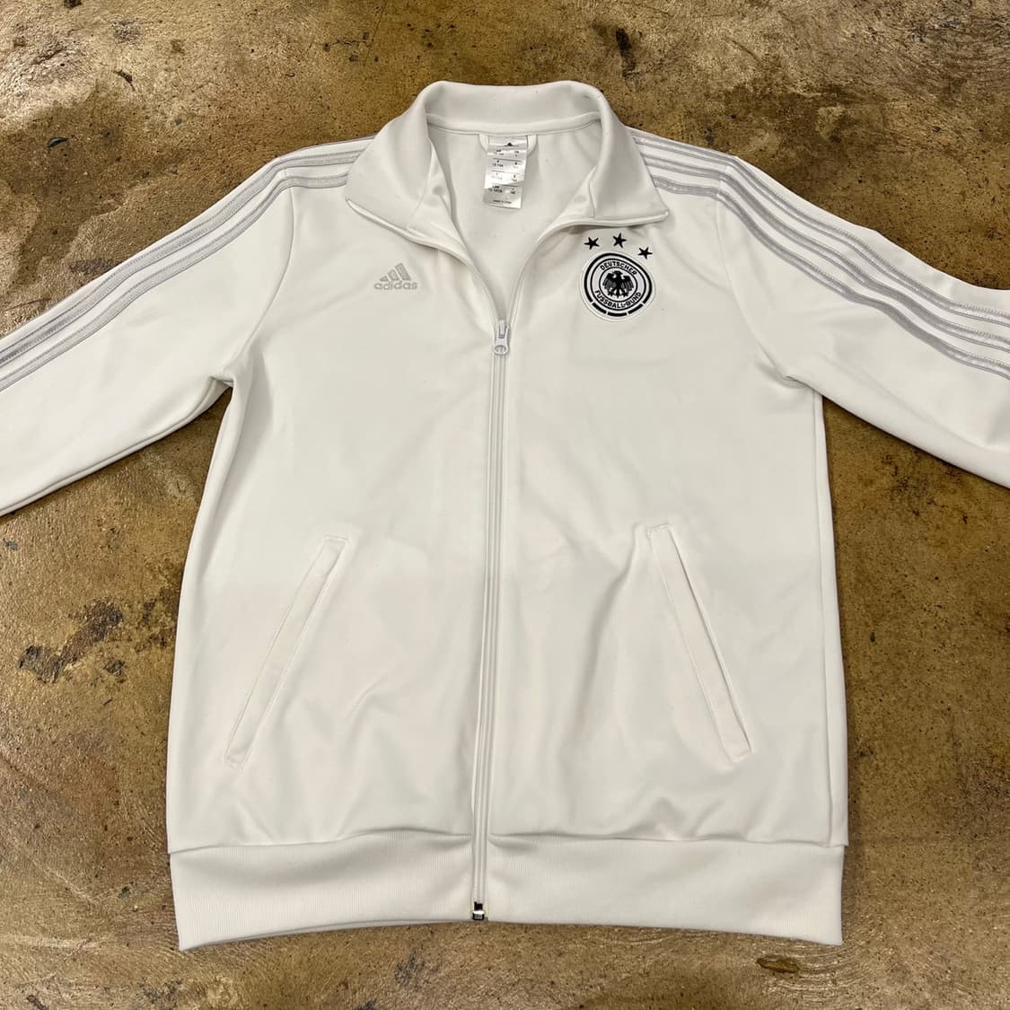 아디다스 화이트 실버 흰실 독일 져지 트랙탑 상품이미지3