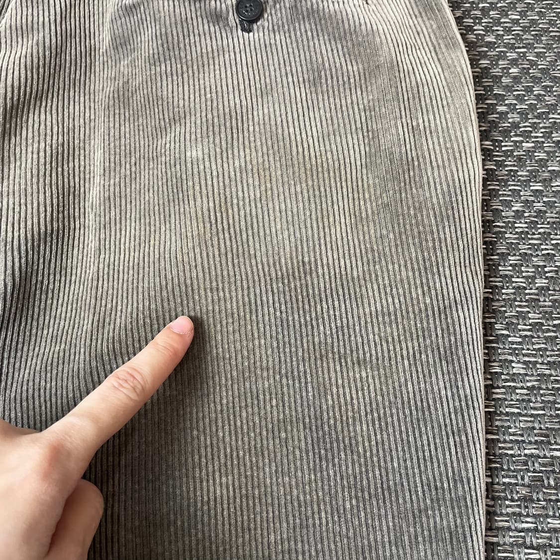 (36) 입생로랑 카키그레이 코듀로이 팬츠 상품이미지4