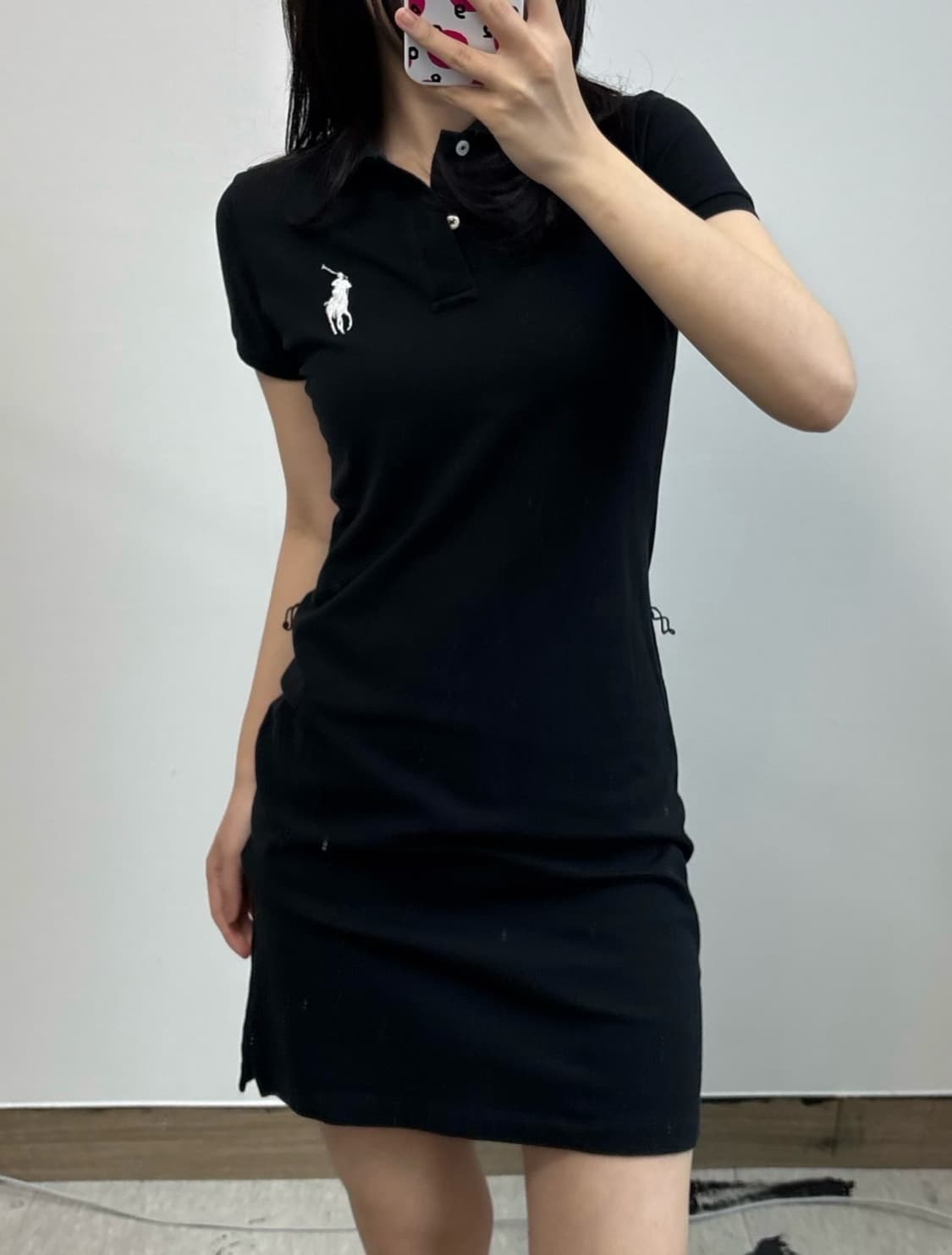 폴로 랄프로렌 빅포니 PK 블랙 원피스 상품이미지1