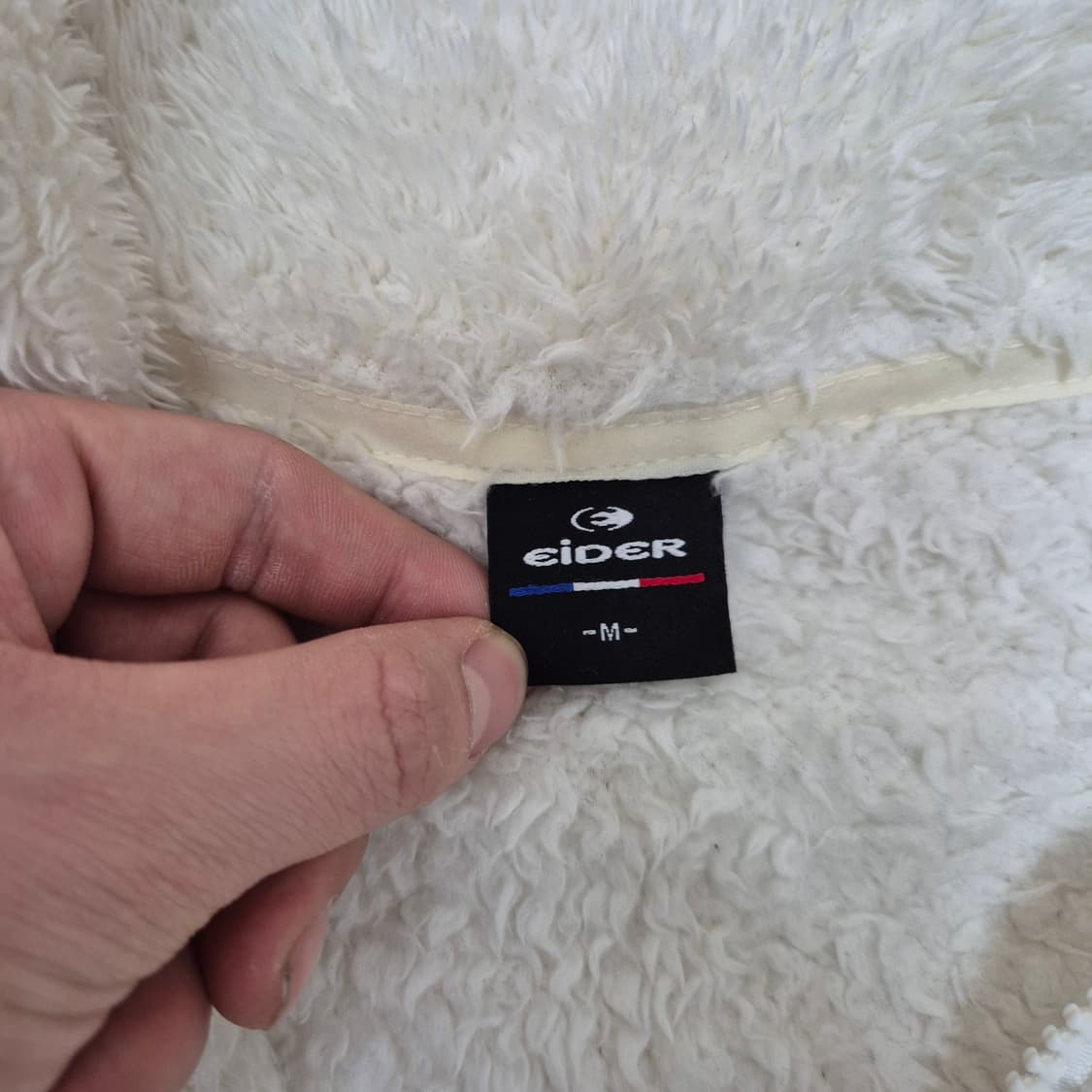 아이더 양털 뽀글이 화이트 후리스 자켓 M(95) 상품이미지5