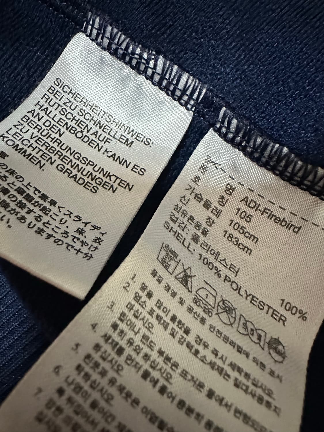 아디다스 져지 아디다스 파이어버드 네이비 트랙탑 불꽃져지 집업 구파이어 상품이미지6