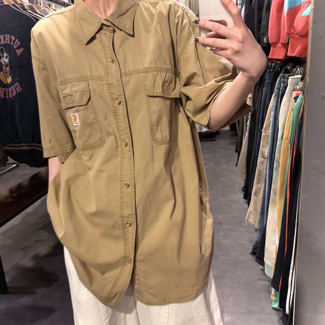 [IM]Carhartt 칼하트 반팔 셔츠 베이지 상품이미지3