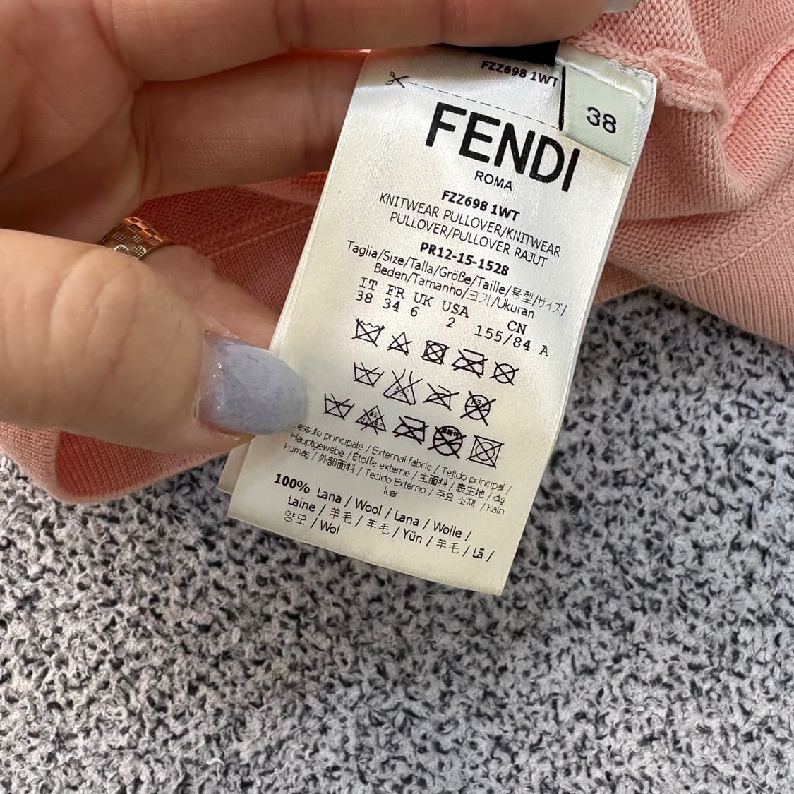 38 펜디 폭스퍼 몬스터아이 울 니트 0323J 상품이미지7