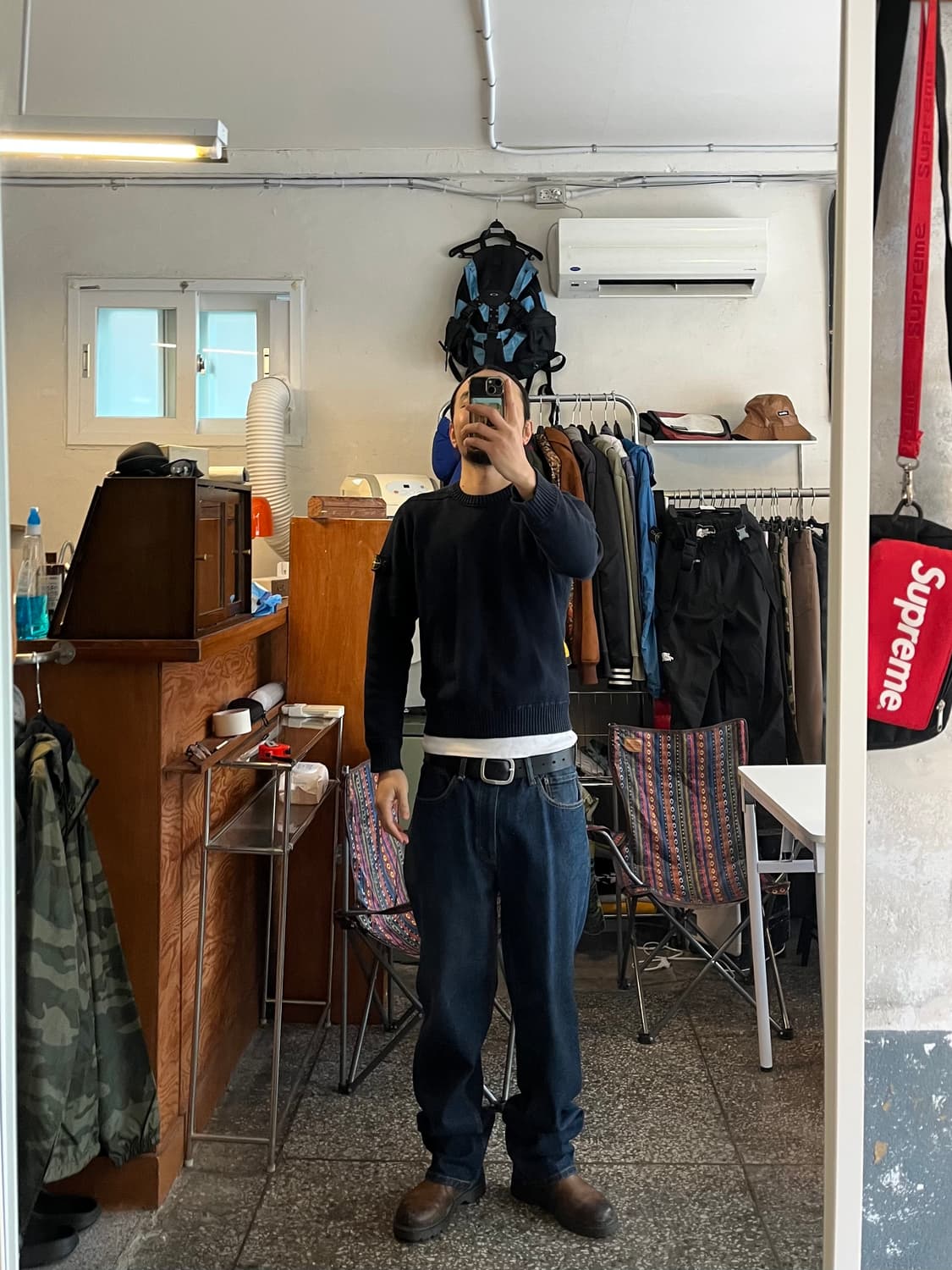 스톤아일랜드 네이비 니트 상품이미지3