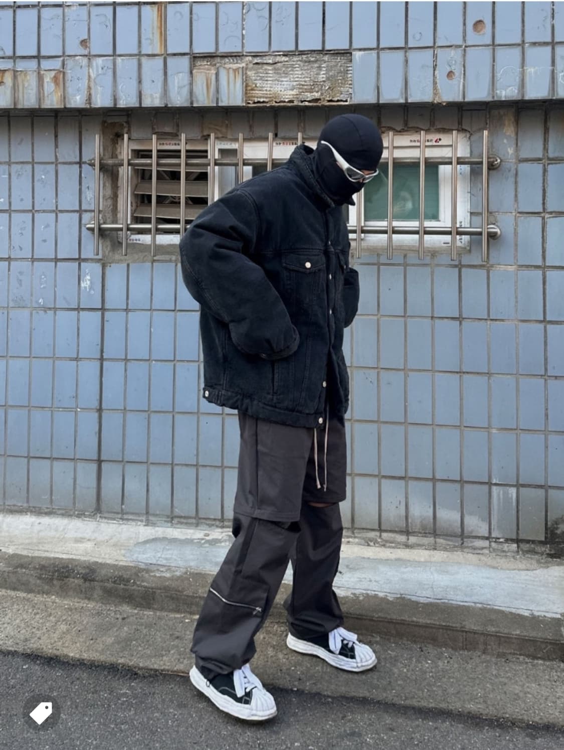 인터섹션 오버사이즈 데님 패딩 자켓 상품이미지4