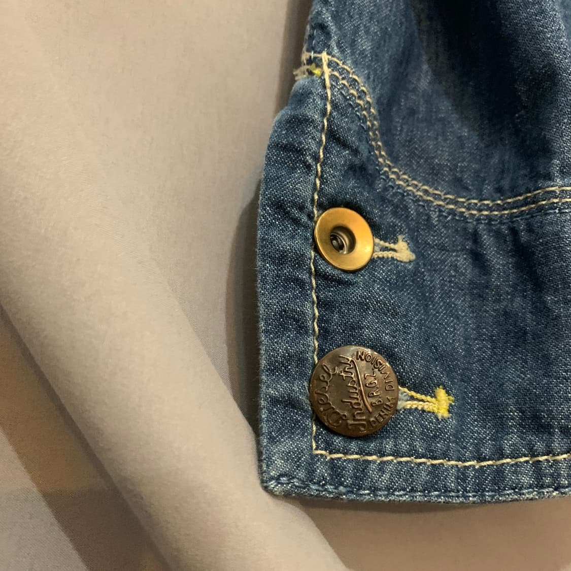 XL DIESEL 디젤 샌포라이즈드 데님 청 워크 초어 자켓 상품이미지6