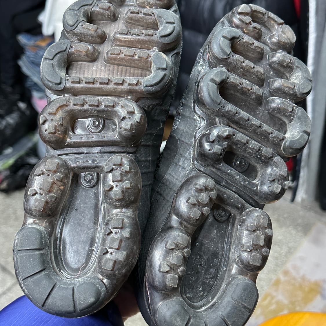 나이키 베이퍼맥스 플라이니트 블랙 다크 그레이 270 상품이미지6