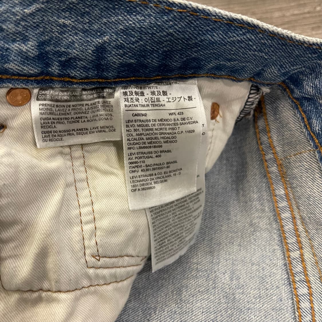 리바이스 501 빈티지 워싱 상품이미지3