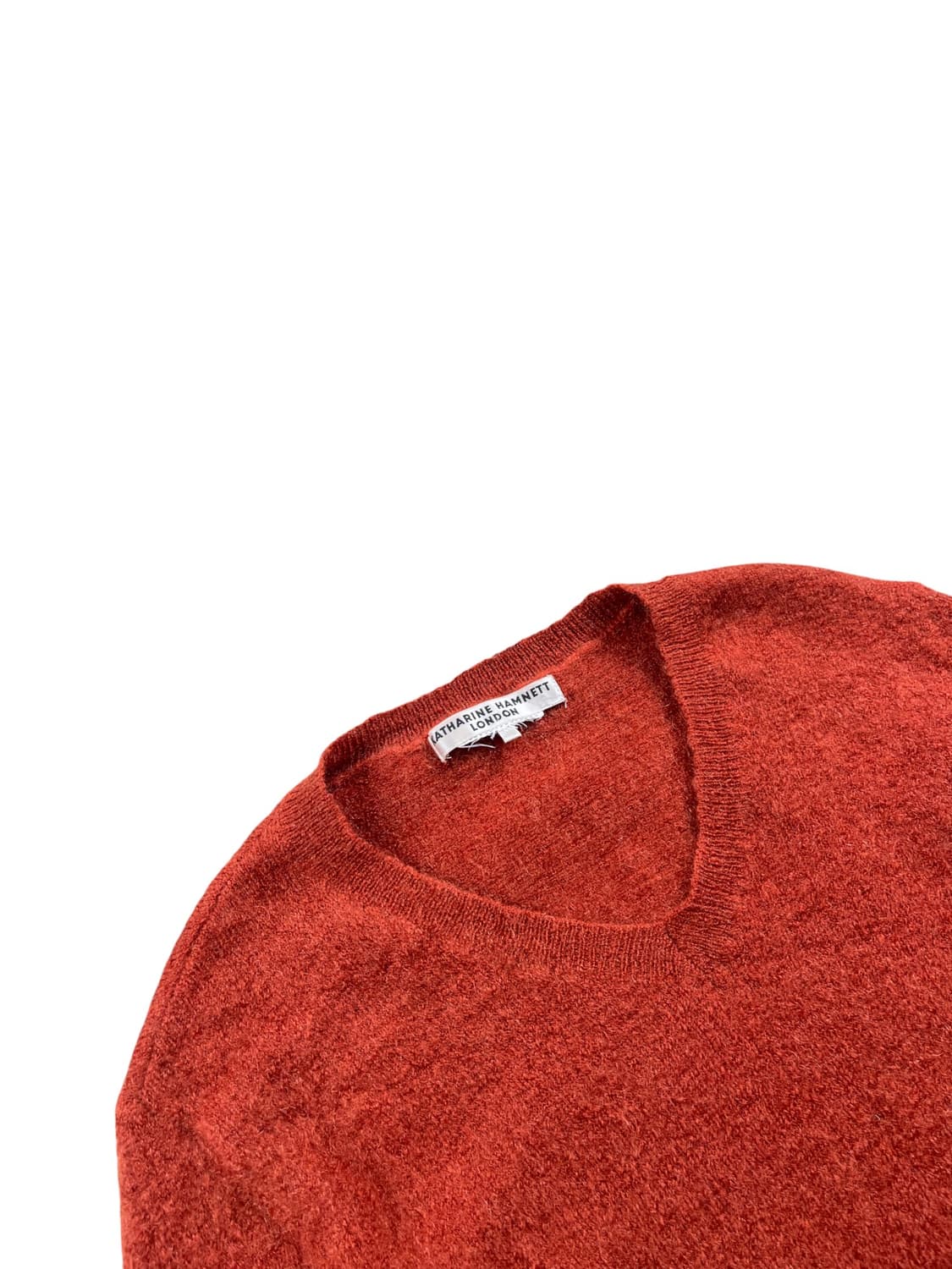 KATHRINE HAMNETT LONDON 주황색 컬러 모헤어 니트  상품이미지2