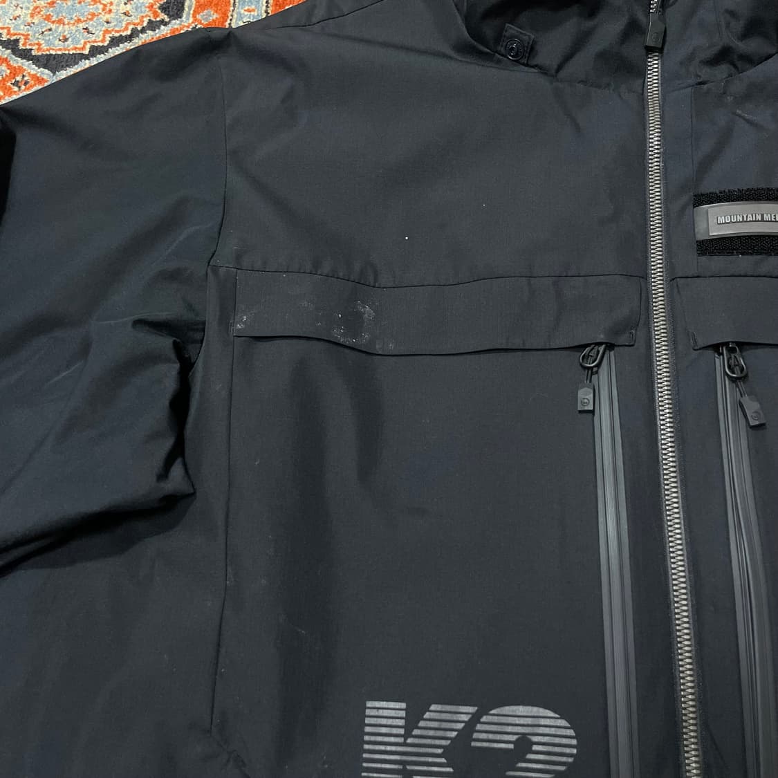 K2 블랙 윈드 브레이커 바람막이 점퍼 남성110 상품이미지5