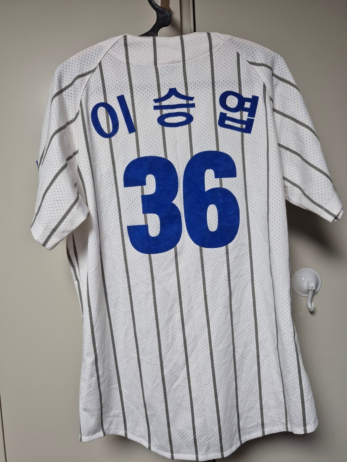삼성라이온즈 왕조 시절 유니폼 100사이즈 이승엽 마킹 버전 판매합니다. 상품이미지5