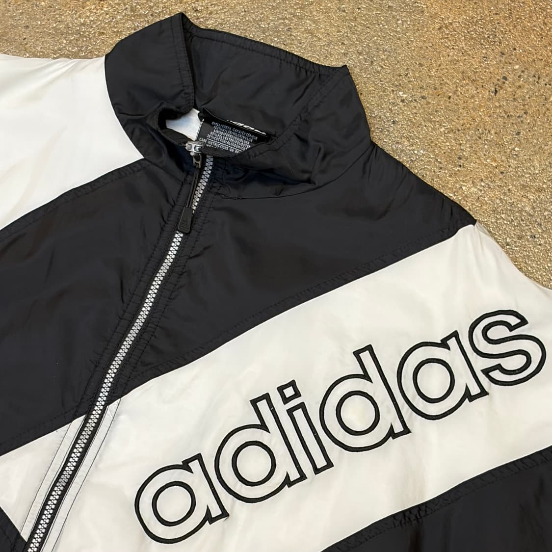 레어 90s USA 빈티지 아디다스 빅삼선 바람막이 상품이미지4