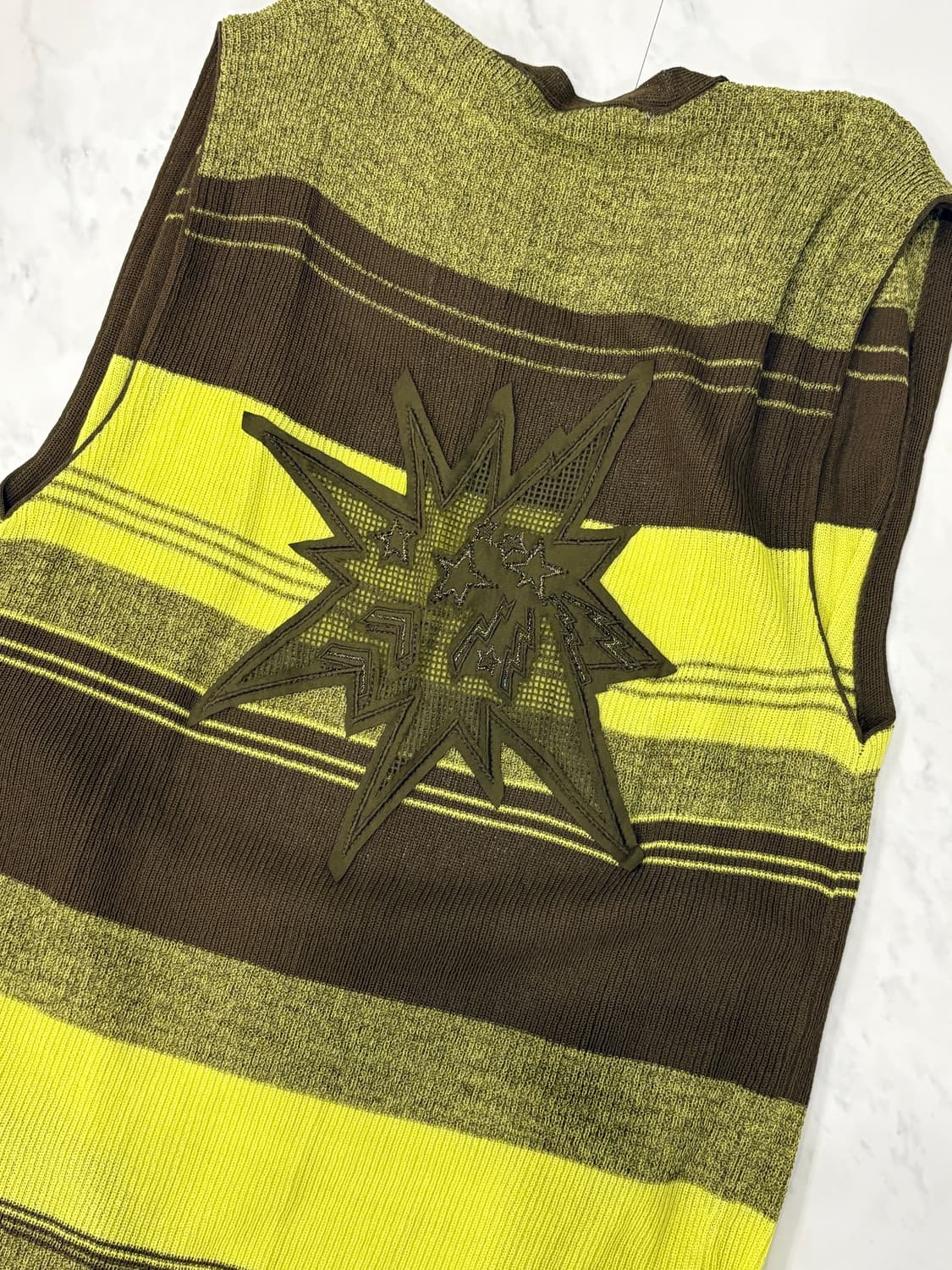 joinus y2k long knit vest 상품이미지5