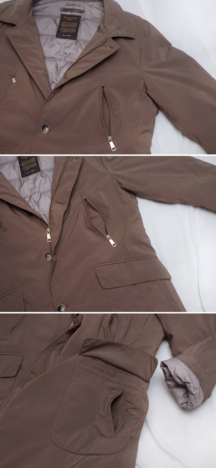 마에스트로 이탈리안 클래식 구스다운 패딩 코트 (105+) 상품이미지8