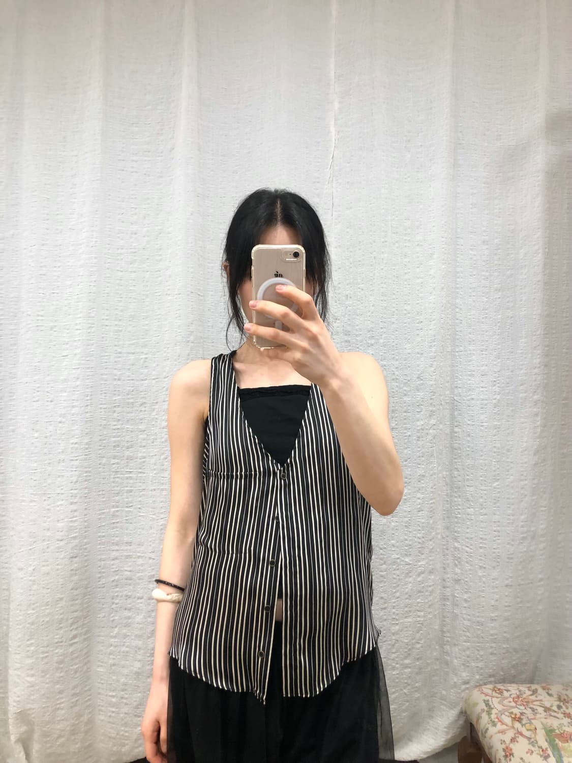 Stripe chic summer vest  상품이미지6