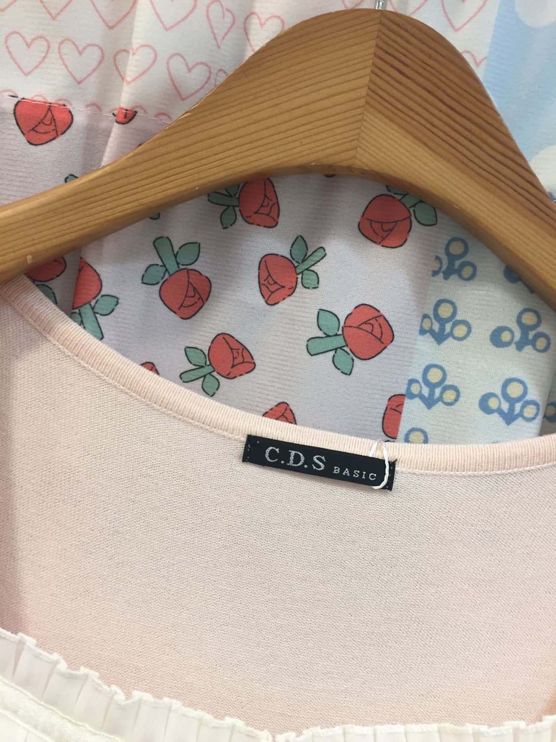 베이비핑크 레이스 로걀 탑 🍧🎀 상품이미지5