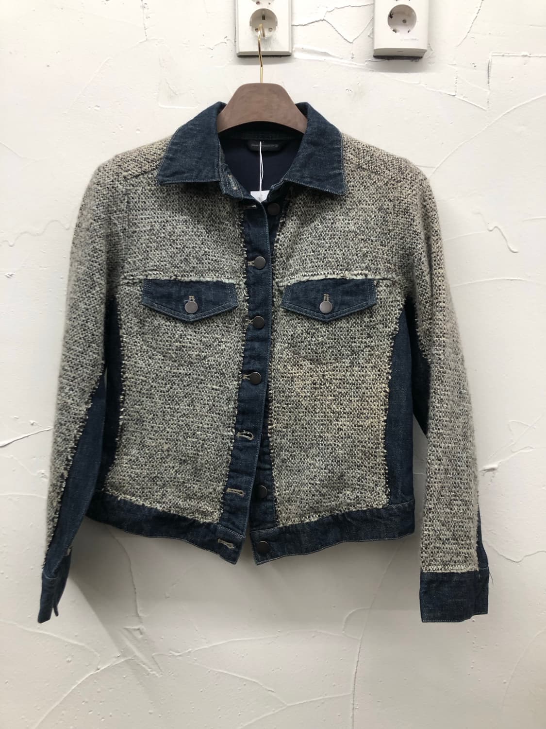 planet remix co.jp 트위드 데님 자켓 상품이미지1