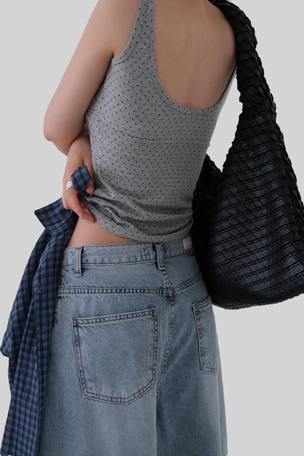 새상품 어텀 도트 나시 슬리브리스 상품이미지4