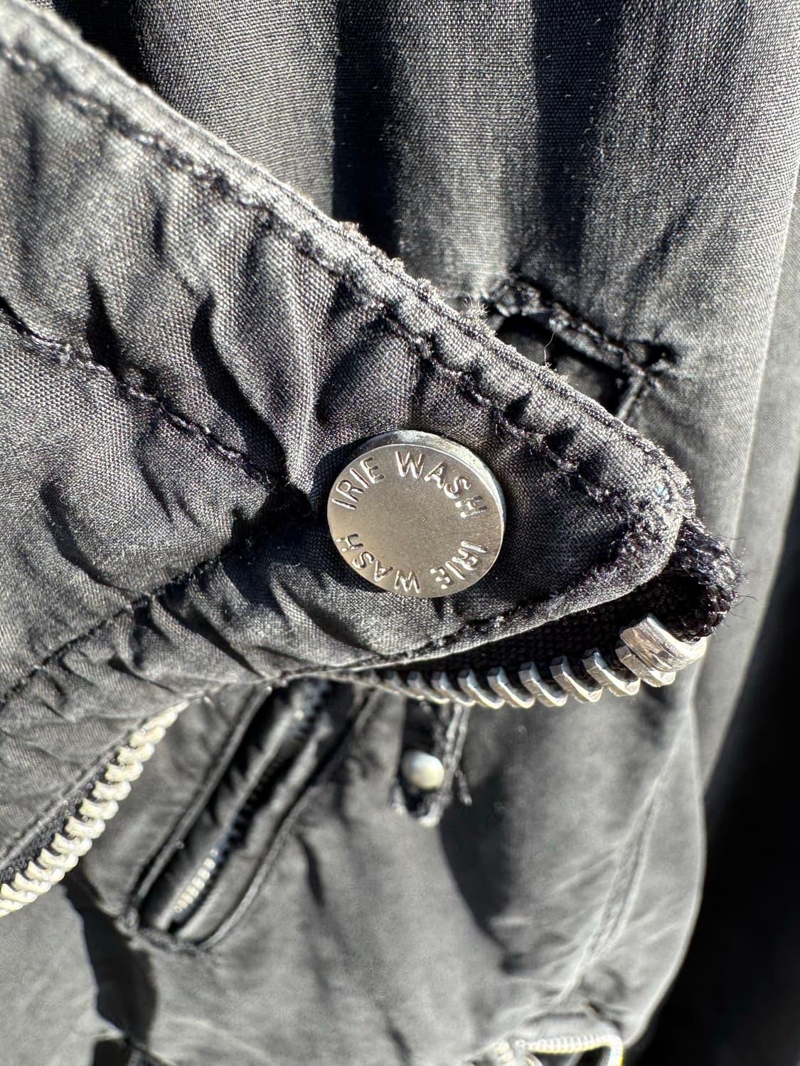 아이리 워시 코튼 라이더자켓 상품이미지5