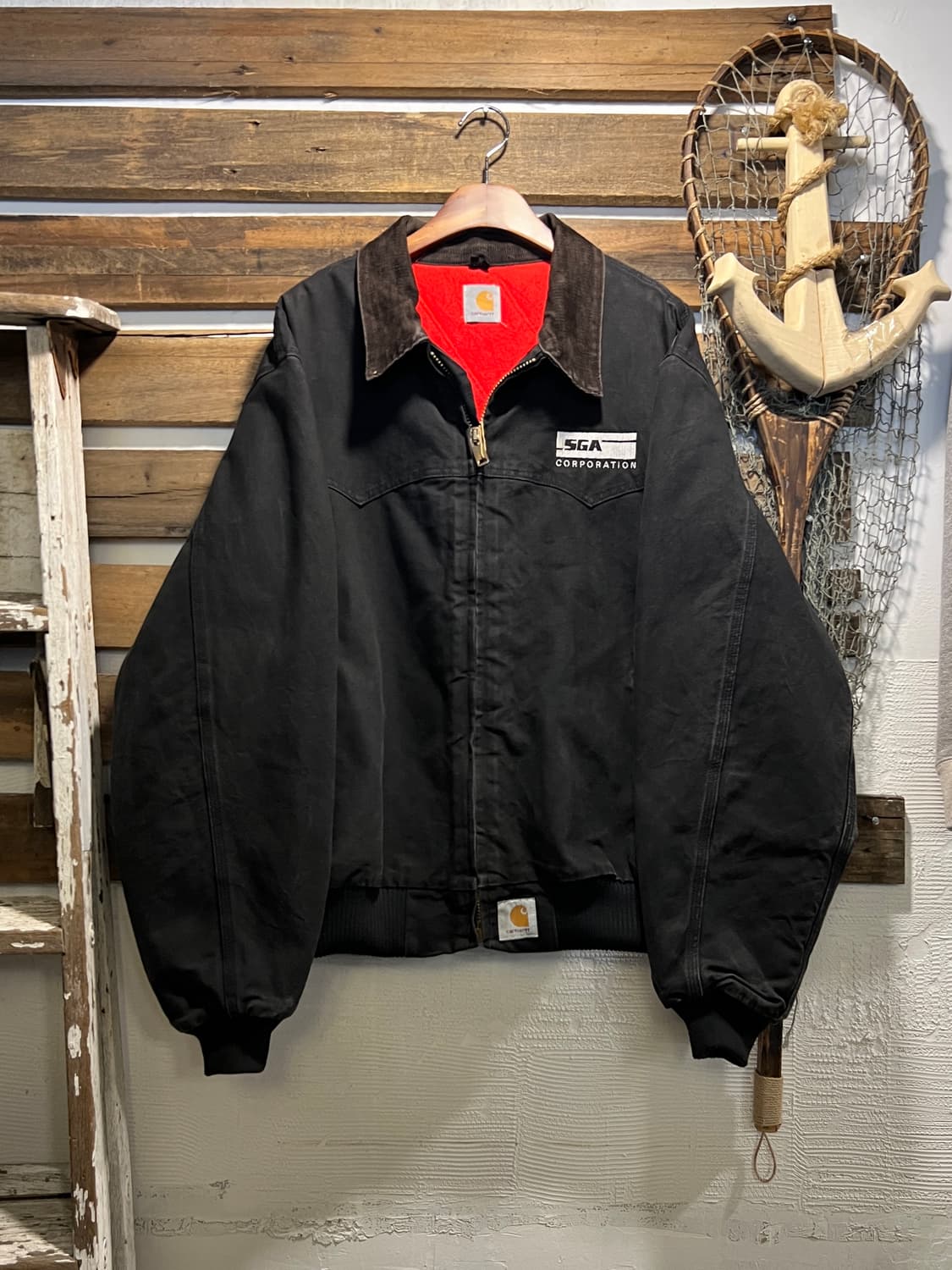 [2XL]칼하트 USA J14 산타페 블랙 캔버스 워크 자켓 상품이미지1