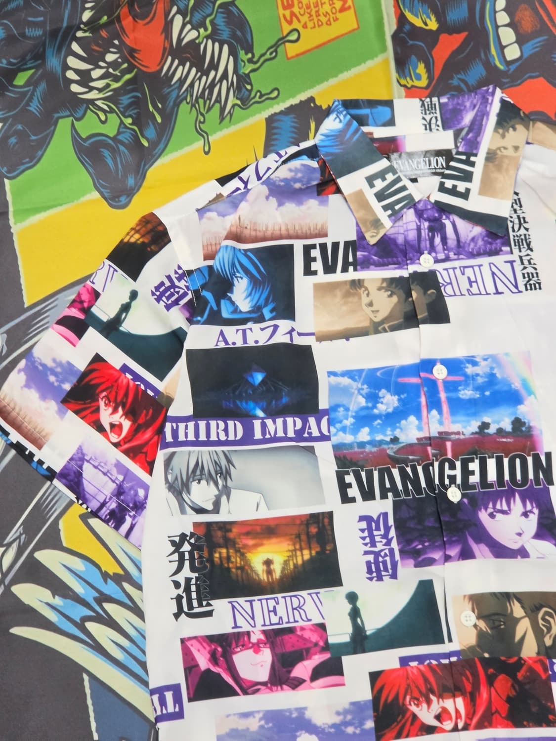 EVANGELION 반팔셔츠 L 상품이미지4