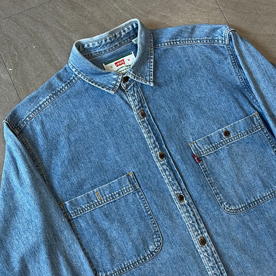리바이스 정품 데님 청 긴팔 투 포켓 셔츠 상품이미지2