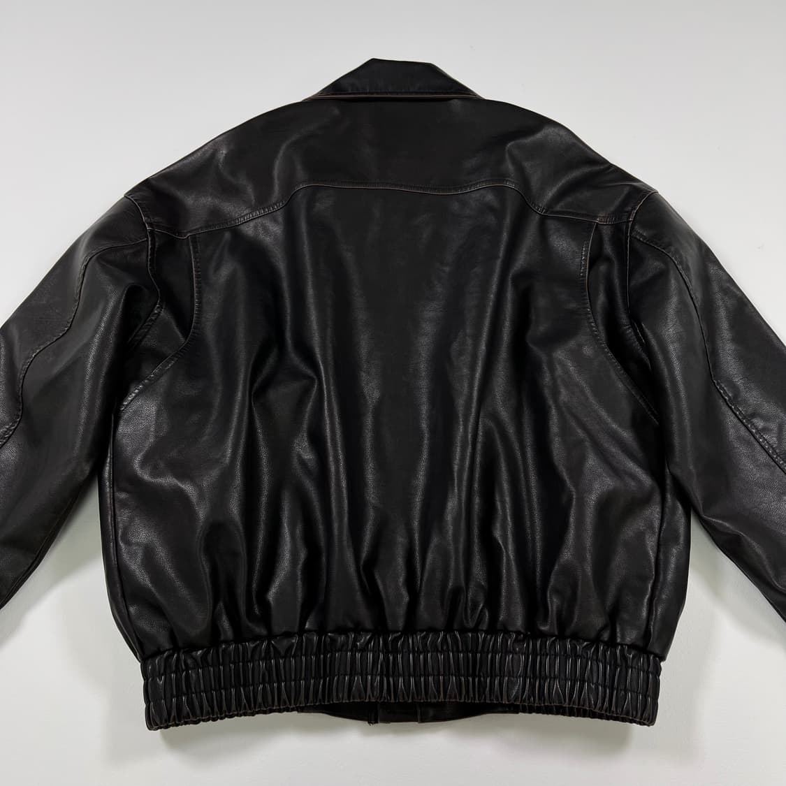 MJ 빈티지 레더 봄버 자켓 상품이미지10