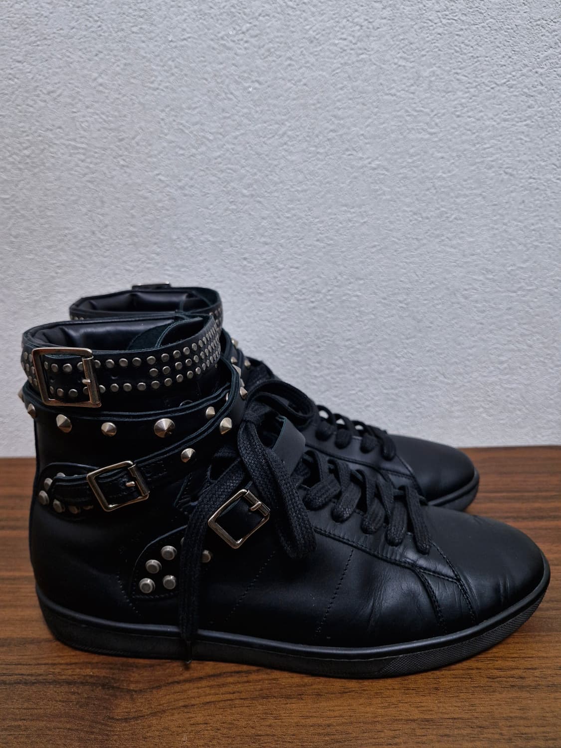 [41] SLP 생로랑 FW14 SL16H 스터드 하이탑 스니커즈 상품이미지3