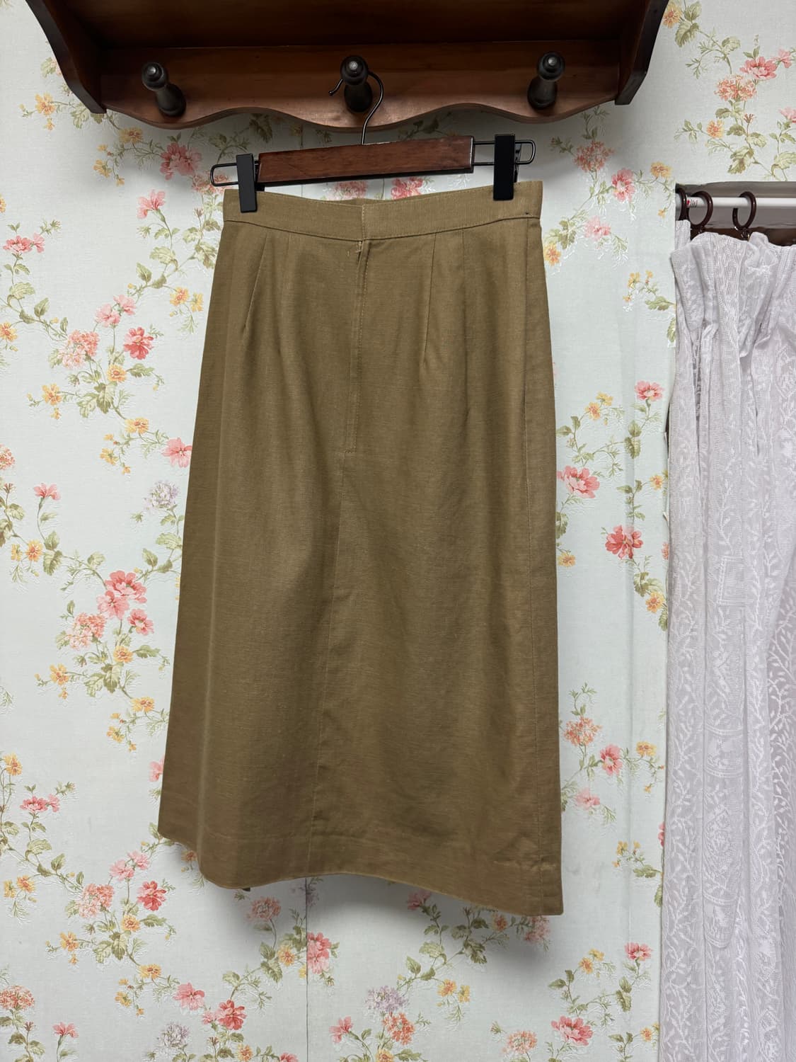 원지퍼 미디 스커트 상품이미지1