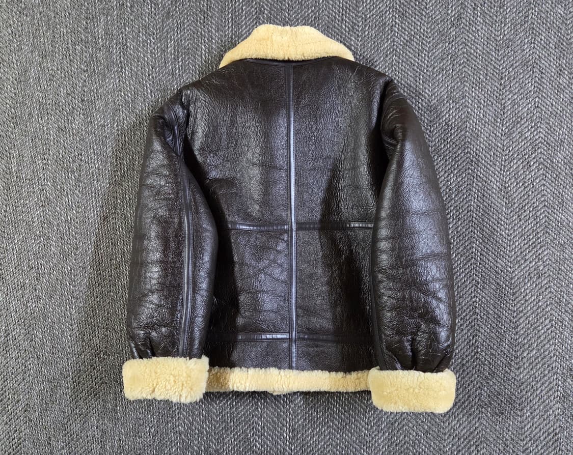 B-3 미공군 플라이트 리얼 레더 무스탕 자켓 상품이미지2