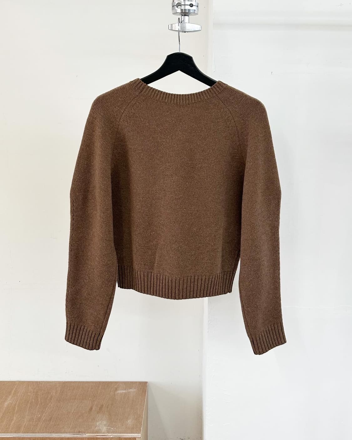 렉토 브라운 금장 메리노울 니트  상품이미지6