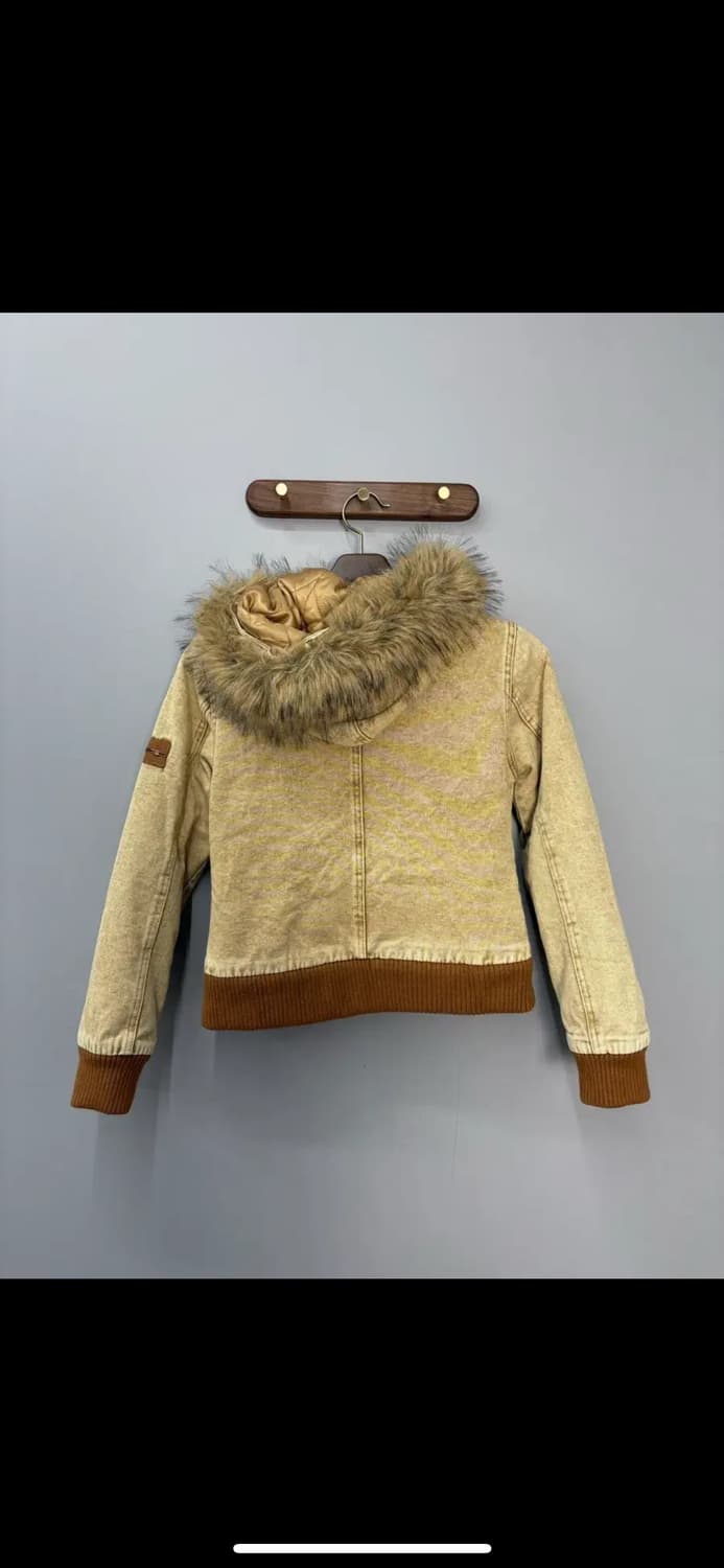 빈티지 y2k 버튼 퍼 후드자켓 (털 부착 가능) H1417 상품이미지5