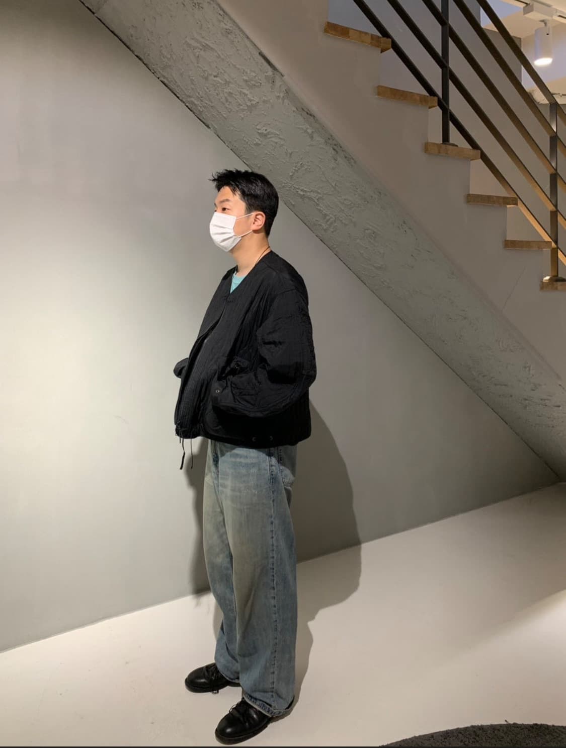 [M] 언어펙티드 퀼티드 가디건 상품이미지2