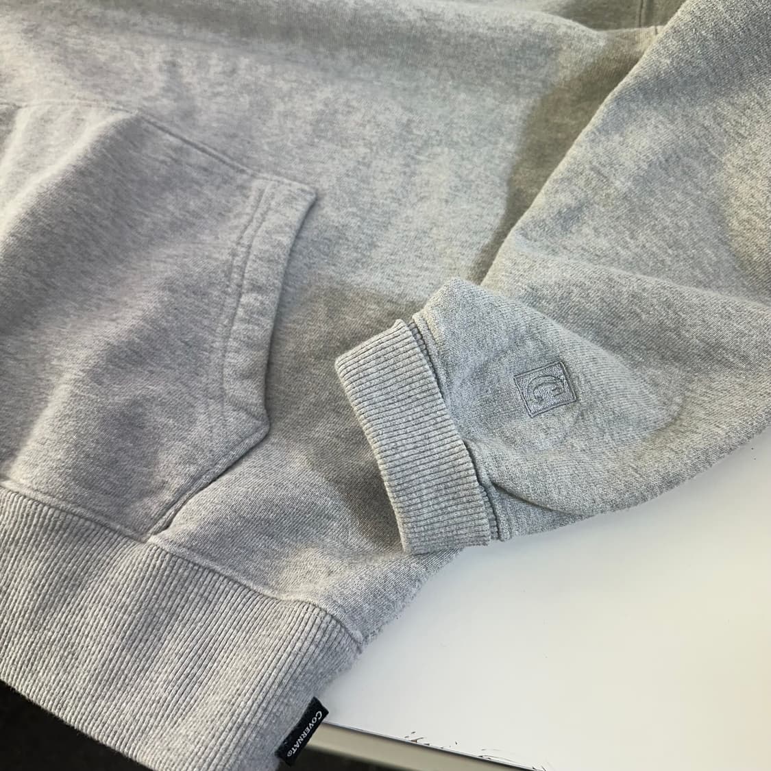 S 95 커버낫 그레이 빅로고 후드티 상품이미지3