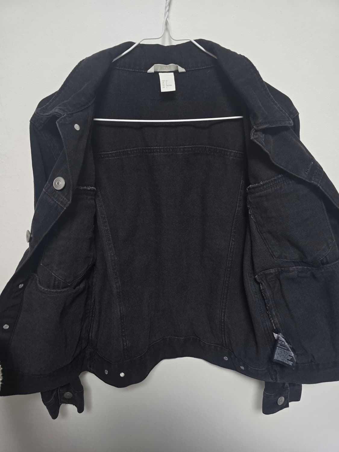 H&M 데님 트러커 재킷 (블랙) 상품이미지4