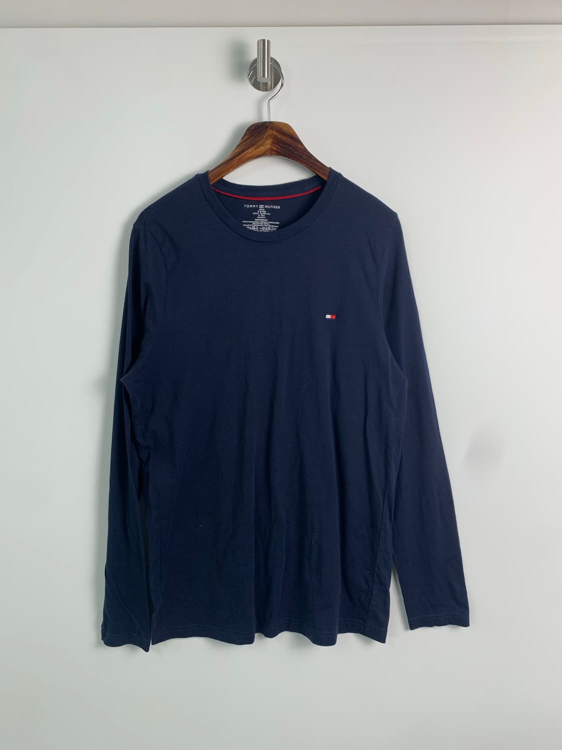 타미힐피거 자수로고 네이비 롱 슬리브 긴팔티 상품이미지2