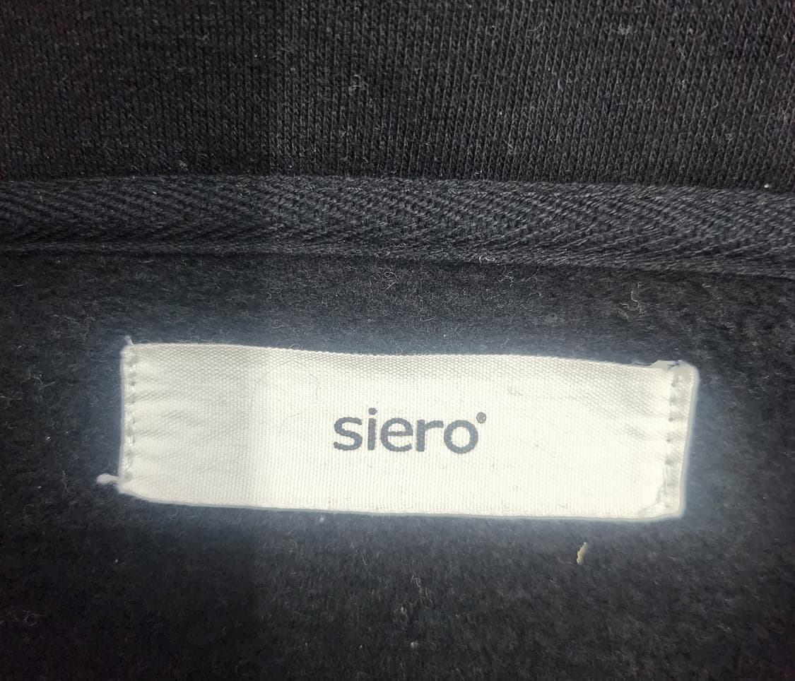 siero 씨에로 블랙 하프넥 기모 맨투맨 M 상품이미지4