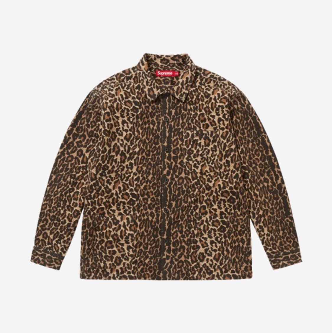 [Supreme][새상품] 플란넬 파자마 셔츠 레오파드 25FW - XL 상품이미지1