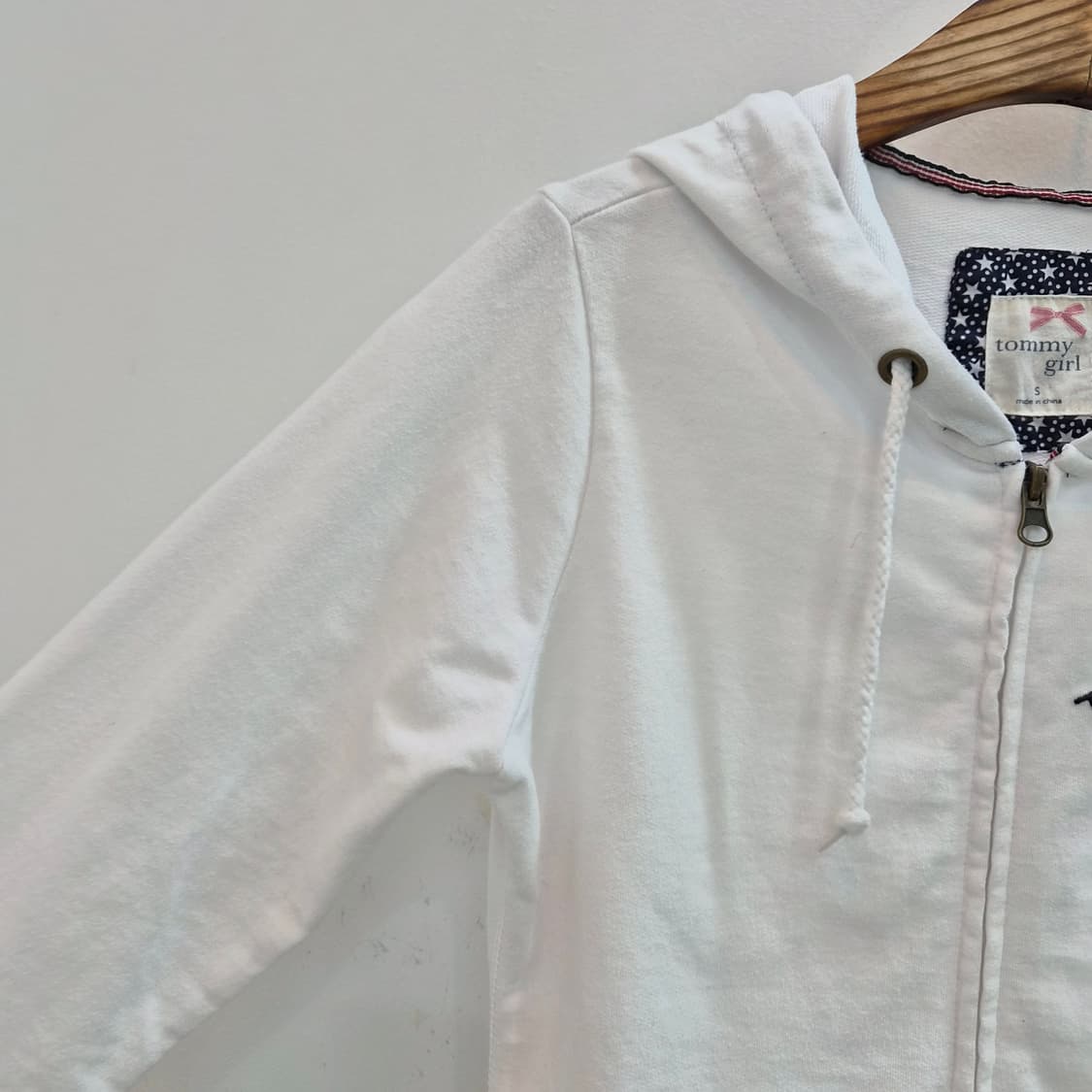 Tommy Girl Japan 화이트 후드집업 상품이미지4