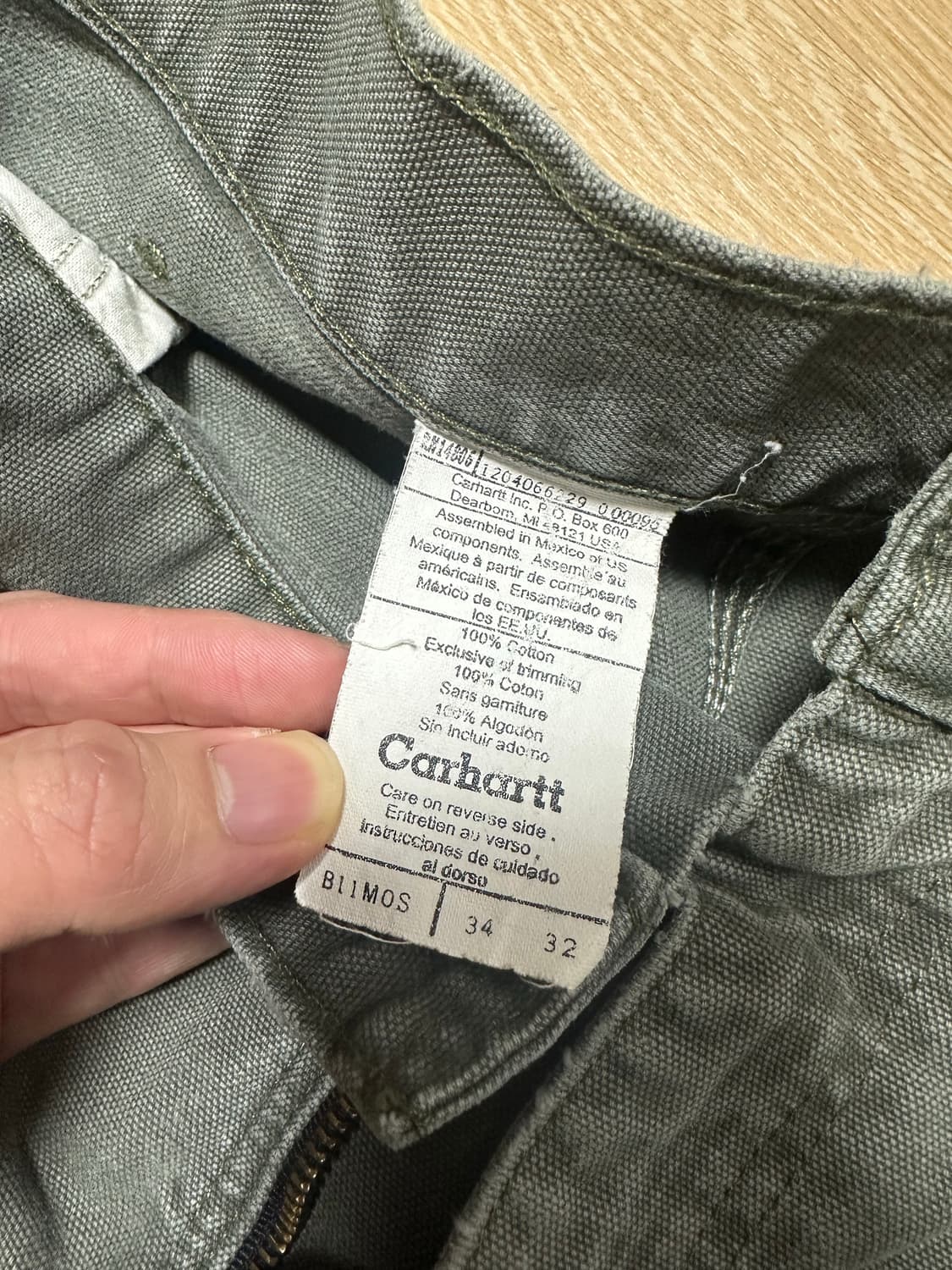 칼하트 모스그린 싱글니 34/32 상품이미지5