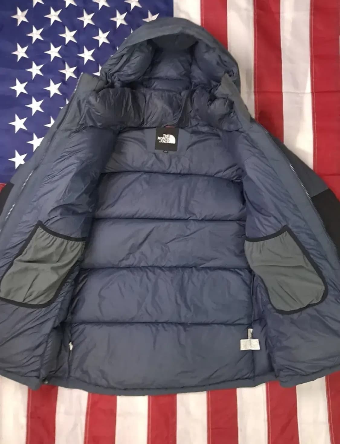 오리지날 노스페이스 하이벤트 프리즘 차콜그레이 패딩 파카 상품이미지8