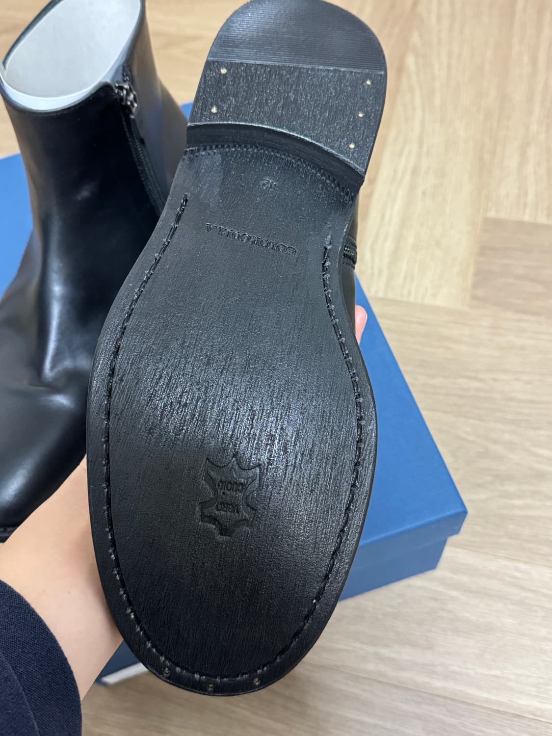 컬러콜라 70035 집업 첼시부츠 - 블랙 265 상품이미지3